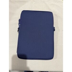 Dagne Dover 12" Navy Blue Neoprene crossbody bag for iPad/mini Laptop *No Strap*